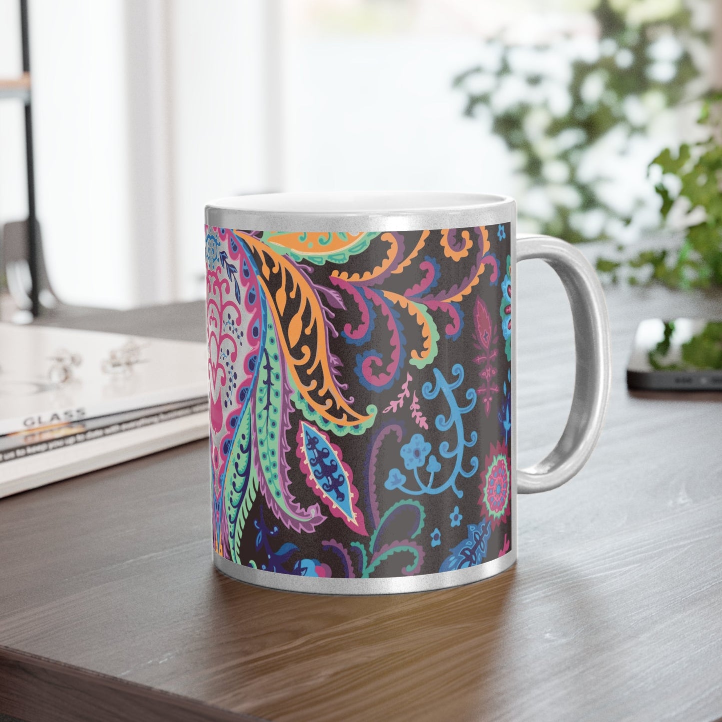 Psychedelic Metallic Mug (Silver\Gold)-Shalav5