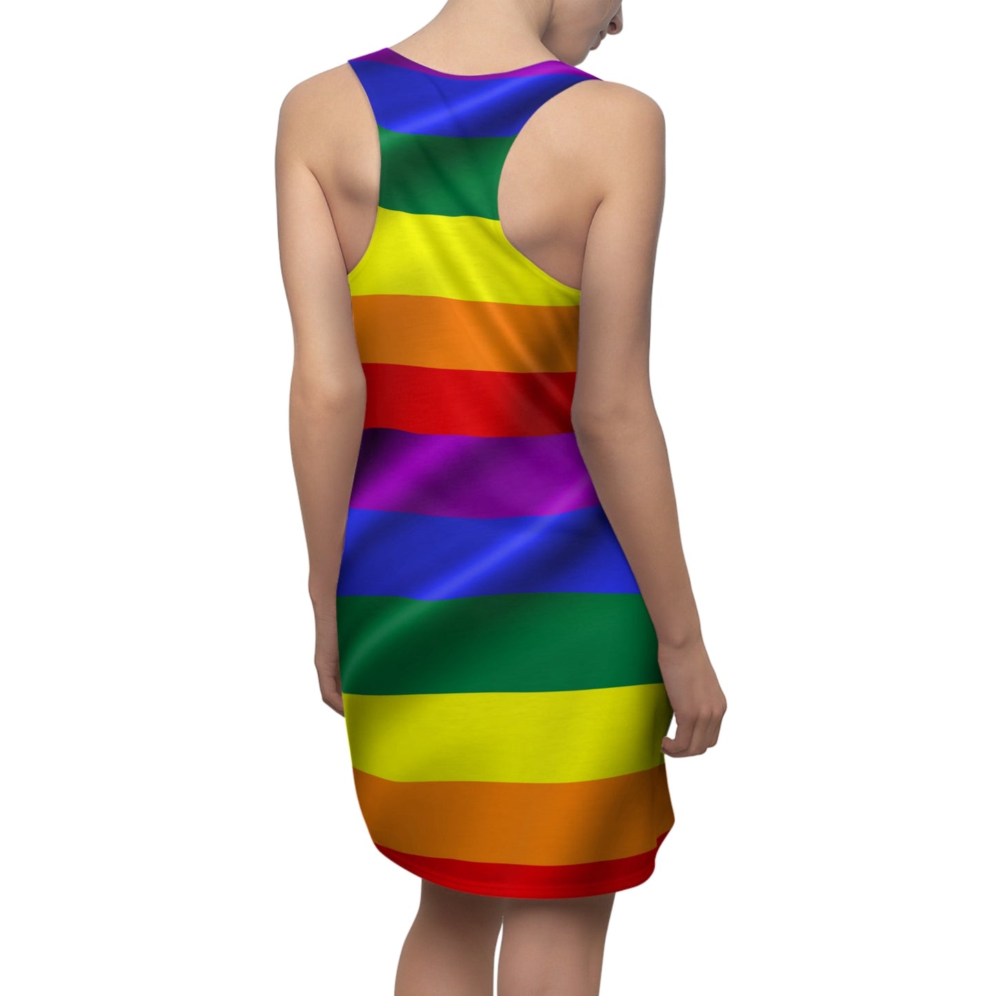 All Over Prints - Women's Rainbow LGBTQ Cut & Sew Racerback Dress