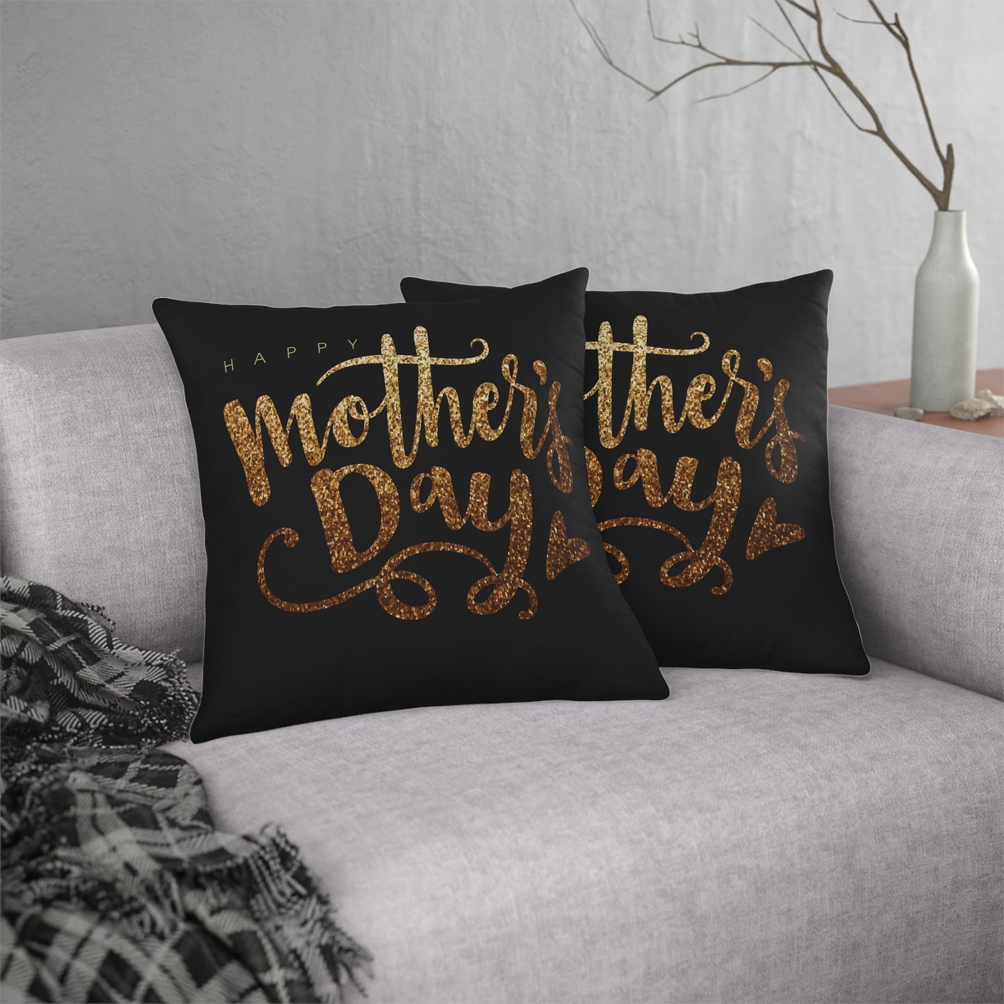 Happy Mother's Day Gold Waterproof Pillow-Shalav5