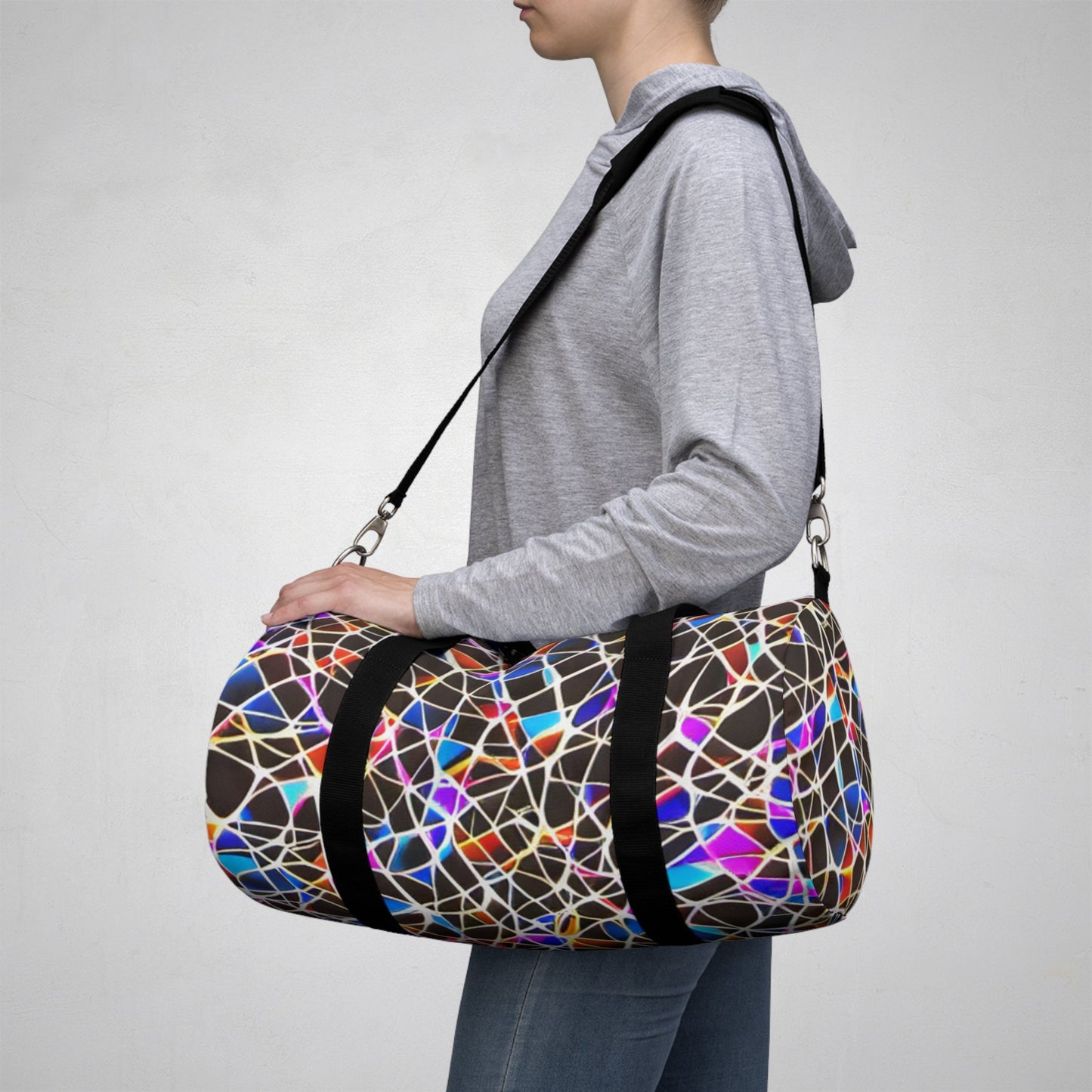 Duffel Bag Design with abstract shape and colors gym perfect-Shalav5
