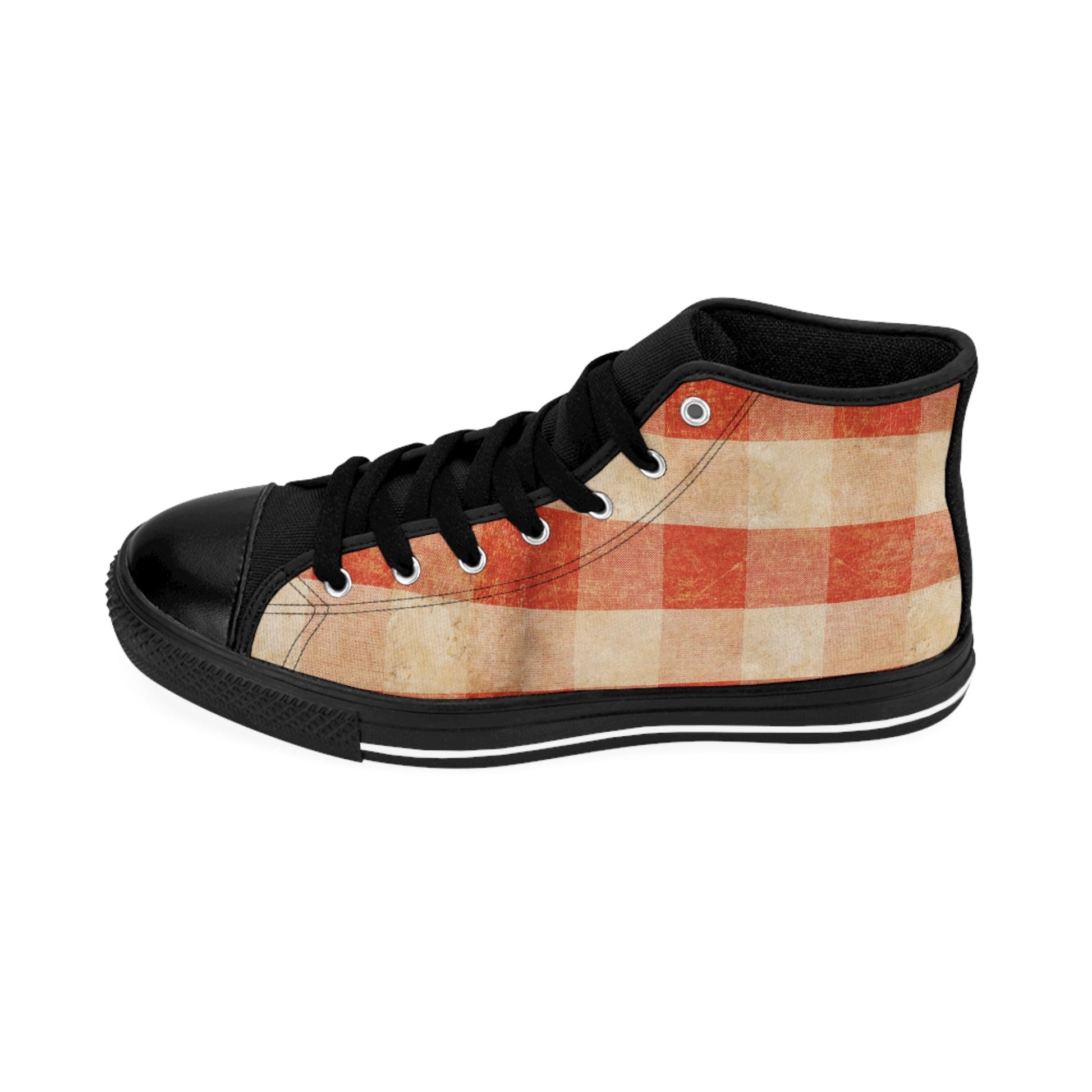 Red Checkers Women's Classic Sneakers-Shalav5