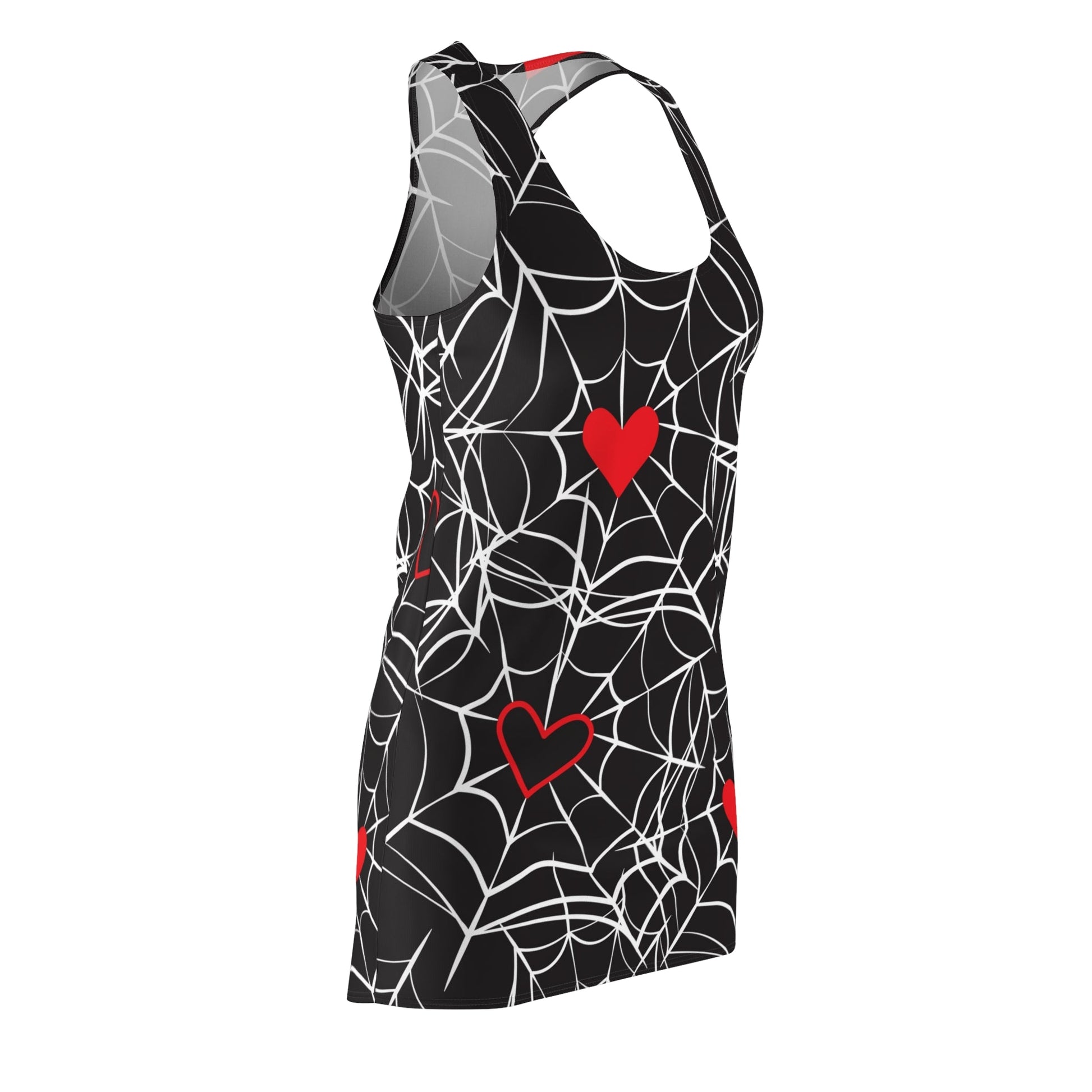 All Over Prints - Women's SpiderWebs Cut & Sew Racerback Dress