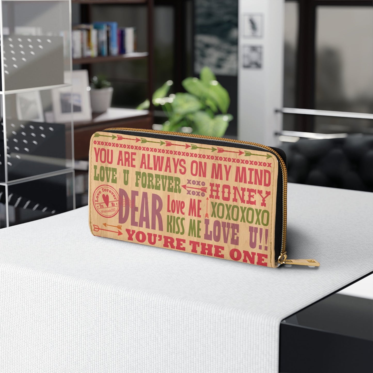 Accessories - You Are Always On My Mind Zipper Wallet