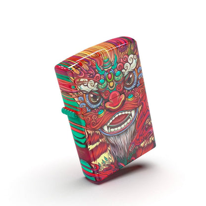 Original 100% Classic Red Lion Pattern High Glossy Surface for Zippo-Shalav5
