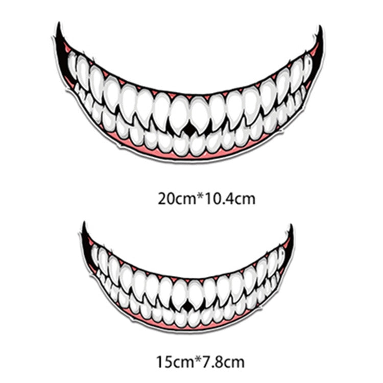 J06 Motorcycle Helmet Sticker, Small Teeth