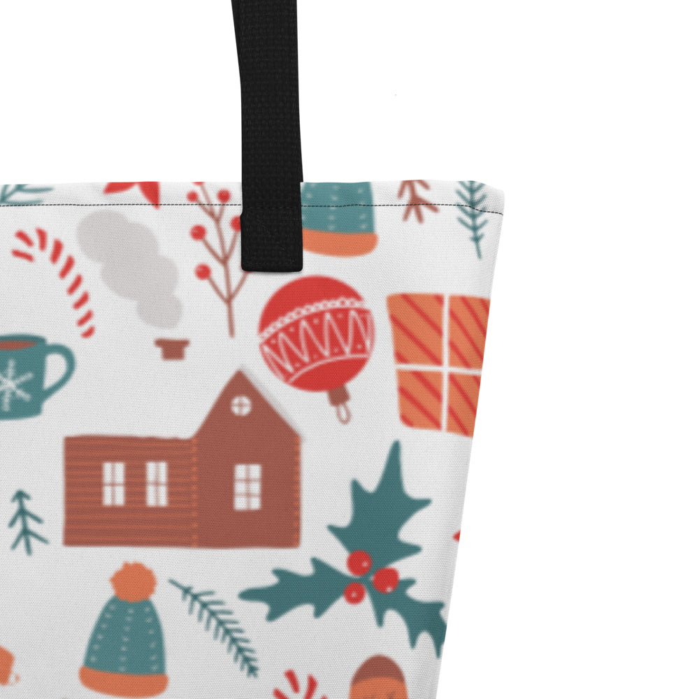 Merry Charismas Large Tote Bag-Shalav5