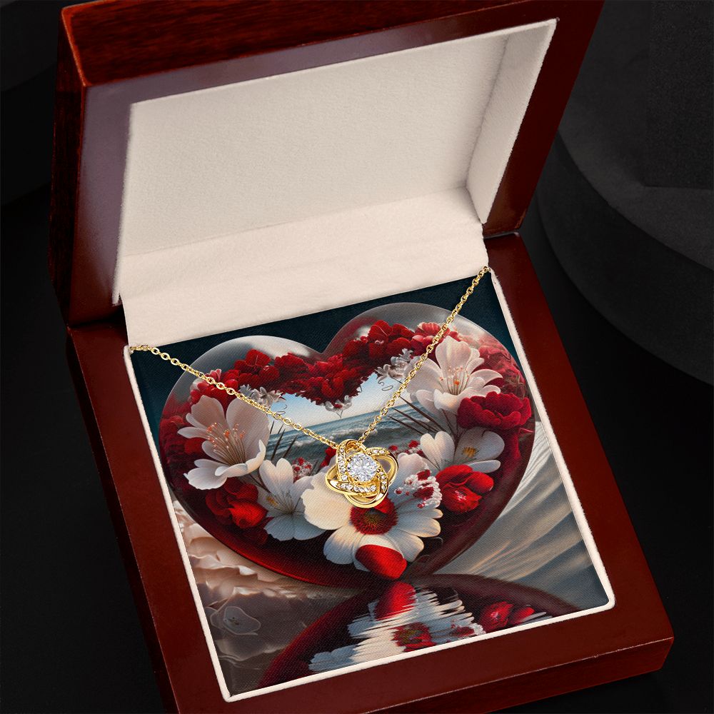 Happy Valentines Day Love Knot Necklace-Shalav5