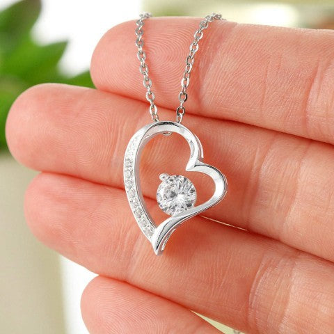 My love for you is as timeless as this box. Happy Valentine's Day!" beautiful Delicate Heart Necklace,-Shalav5