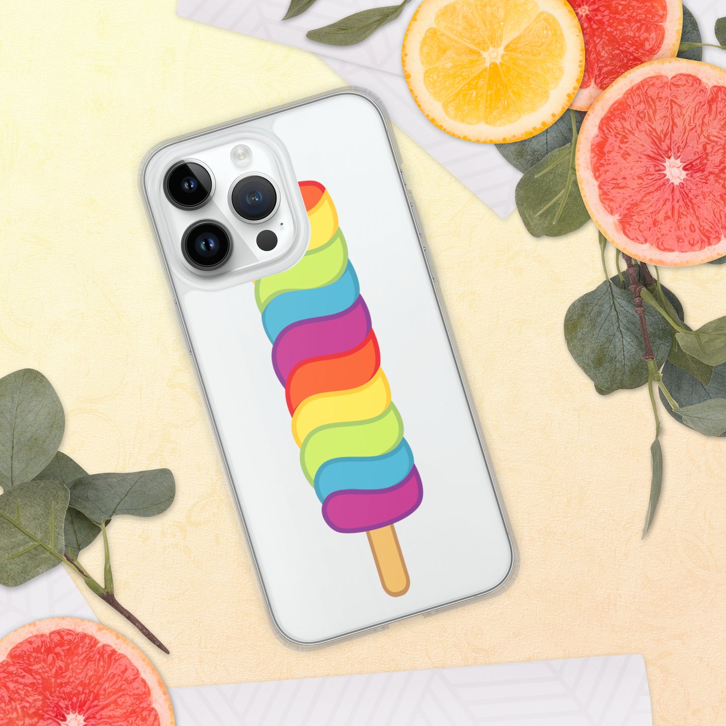 Pride Popsicle Clear iPhone Case-Shalav5
