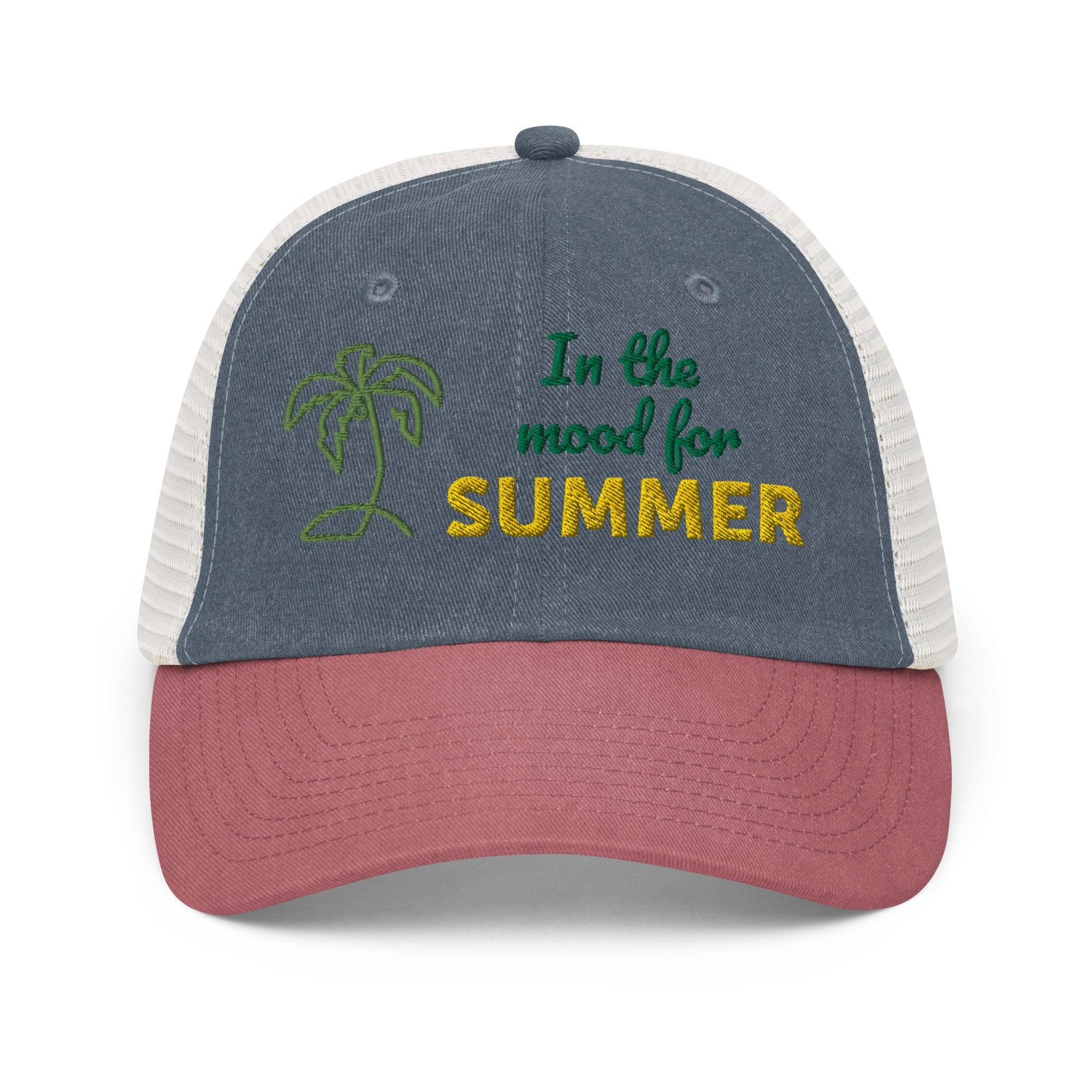 In The Mood For Summer Embroidery Pigment-dyed cap-Shalav5