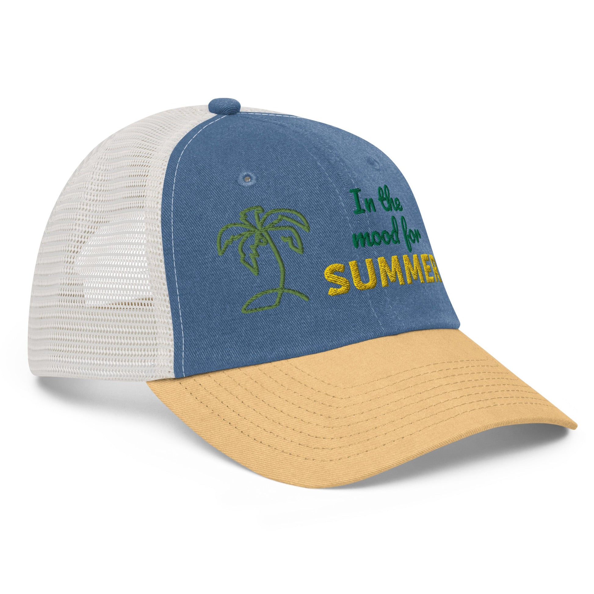 In The Mood For Summer Embroidery Pigment-dyed cap-Shalav5