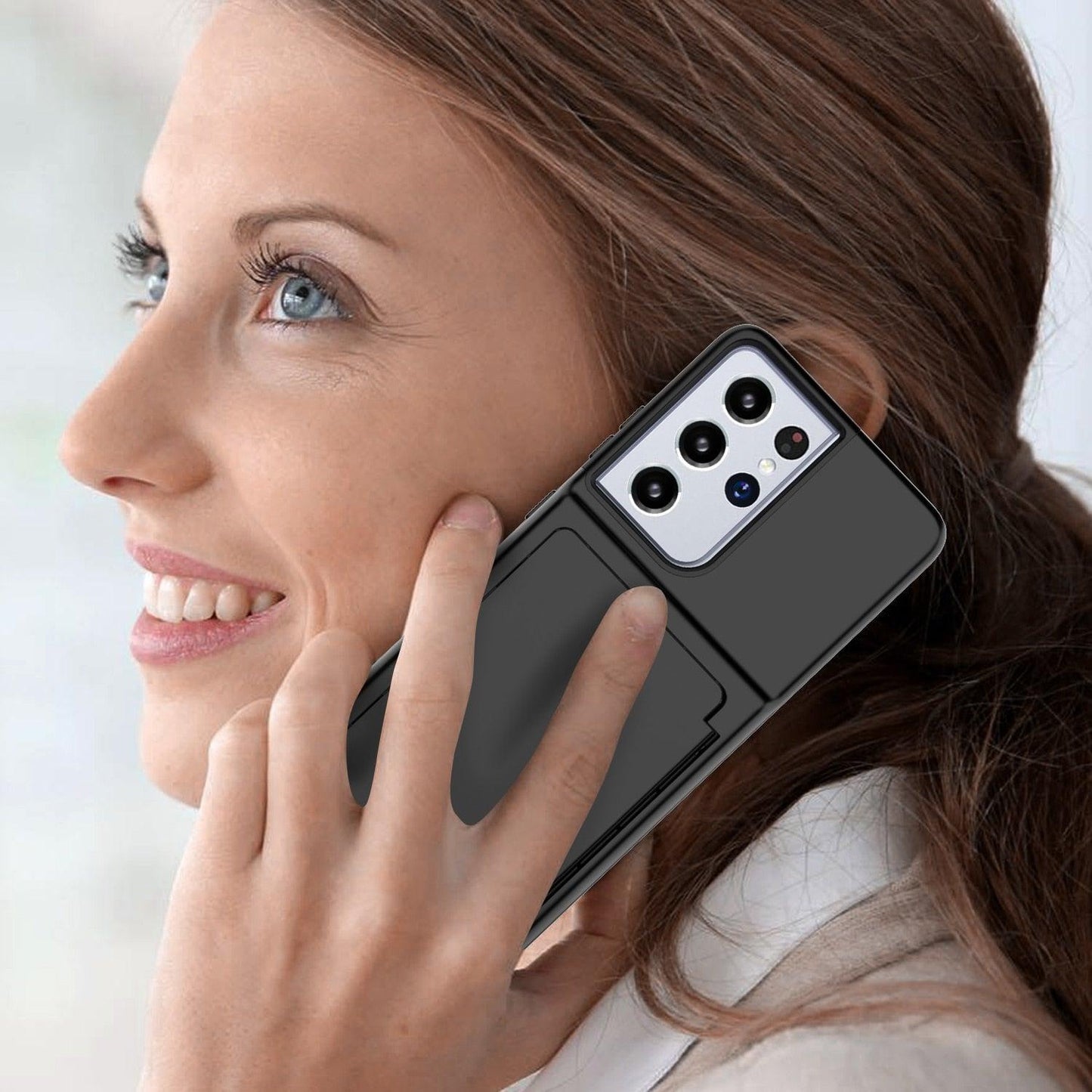 Armor Slide Card Case For Samsung Galaxy S21 Ultra Plus-Shalav5