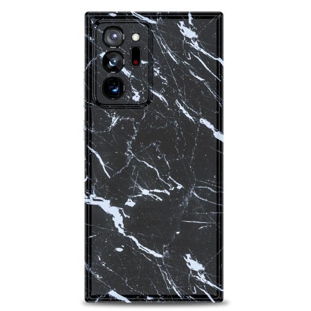 Phone Case For Samsung Galaxy  Note 20 Ultra Marble Crack Matte Hard PC Marble-Shalav5
