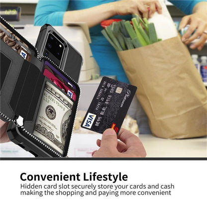Wallet Case - Wallet Case For Samsung Galaxy S20 Ultra Case Leather Flip Credit Card Photo Holder Hard Back