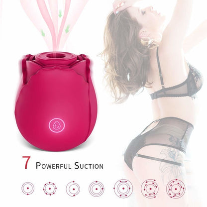 Sex Toys - Rose Adults Sex Machine Toys Vibrator G-spot Clitoral Sucking Stimulator Masturbation For Women Erotic Clitoral Vagina Massager