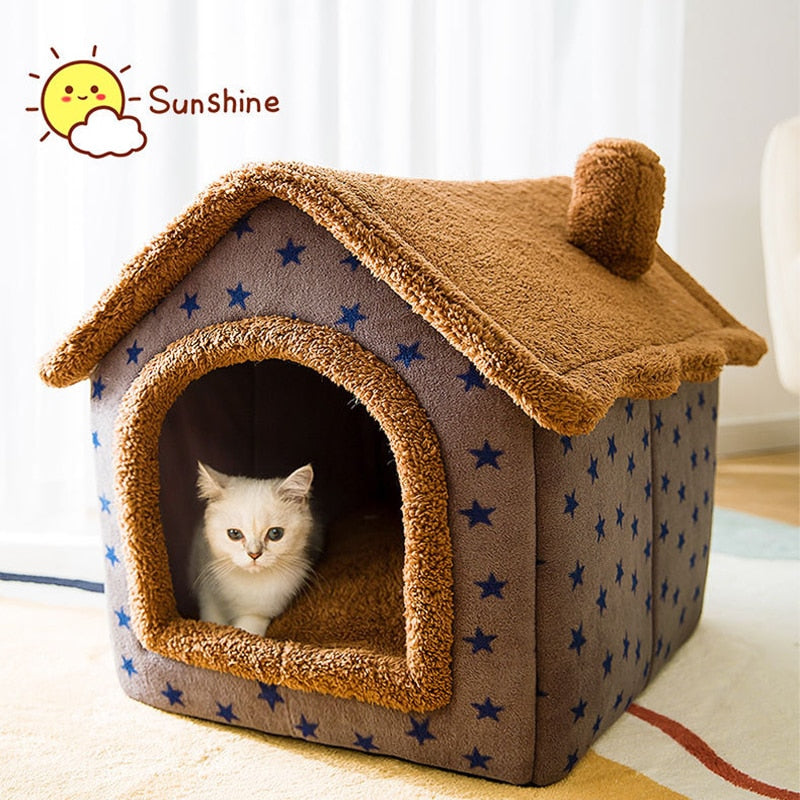 Foldable Deep Sleep Pet Cat House-Shalav5