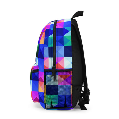 Abstract Multicolor Triangles Design in 3D  School, outdoor Backpack-Shalav5