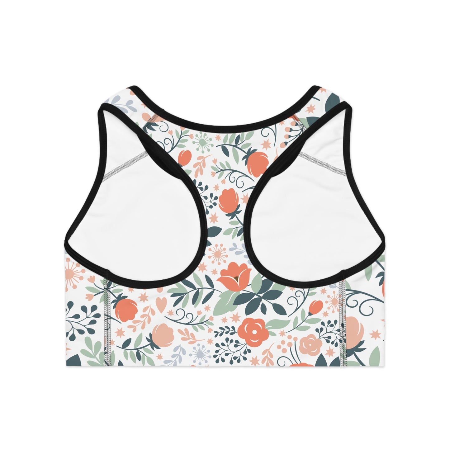 Summer Floral Sports Bra (AOP)