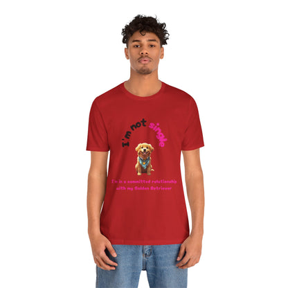 I just Love Golden Retrievers Unisex Jersey Short Sleeve Tee