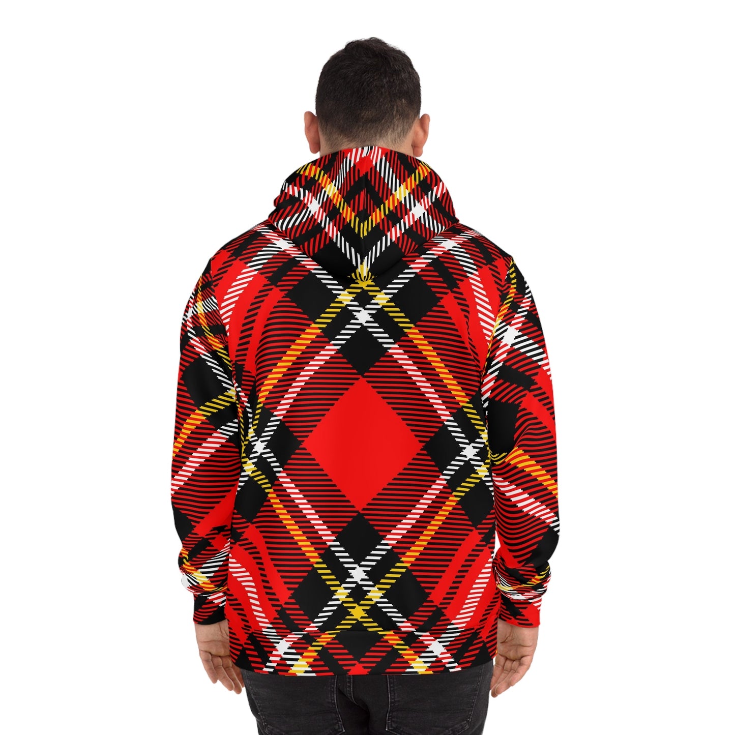 Plaid ZigZag Fashion Hoodie-Shalav5