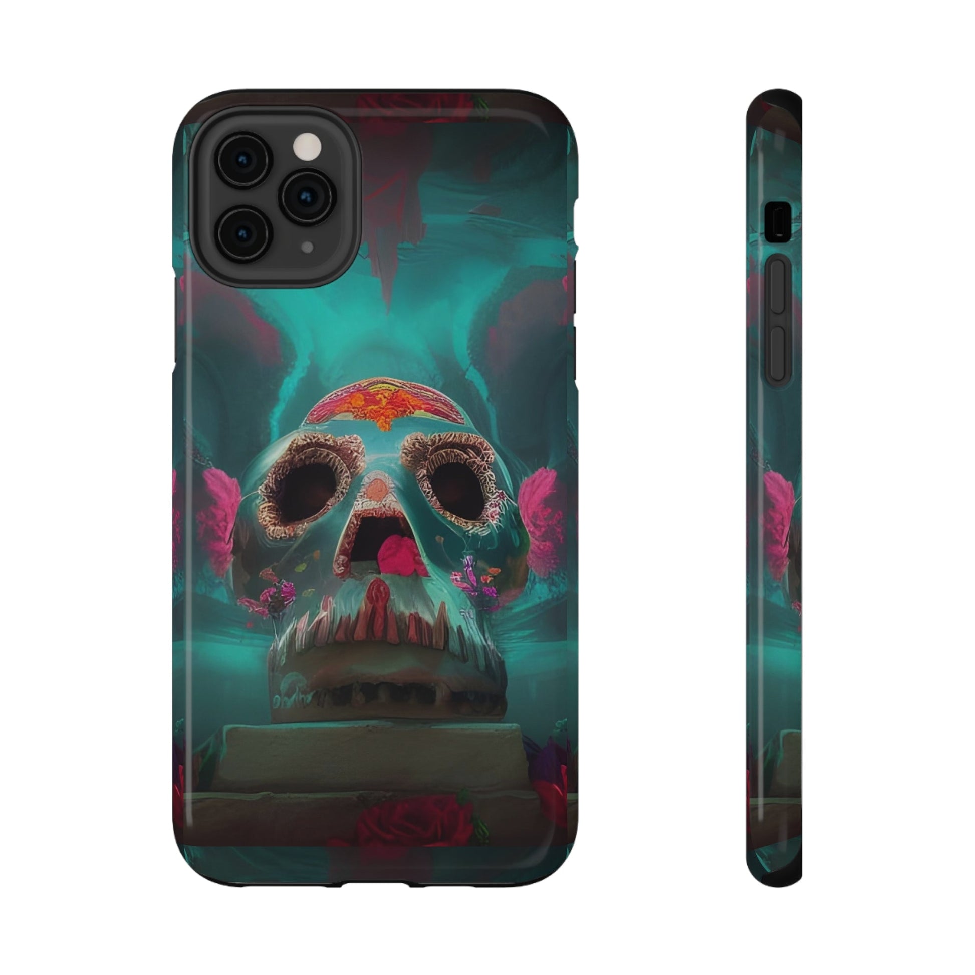Happy Cinco de mayo skull on a pedestal Impact-Resistant Cases for iPhone and Samsung-Shalav5