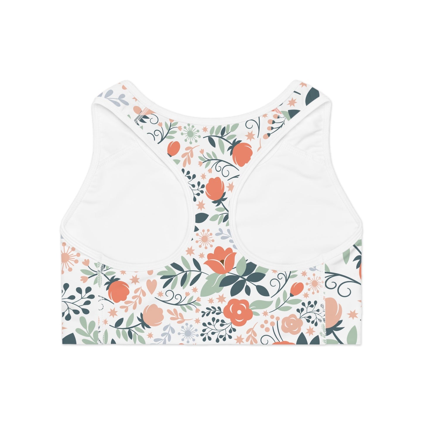 Summer Floral Sports Bra (AOP)