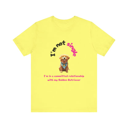 I just Love Golden Retrievers Unisex Jersey Short Sleeve Tee