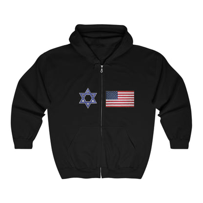 Allies Side By Side Unisex Full Zip Hooded Sweatshirt