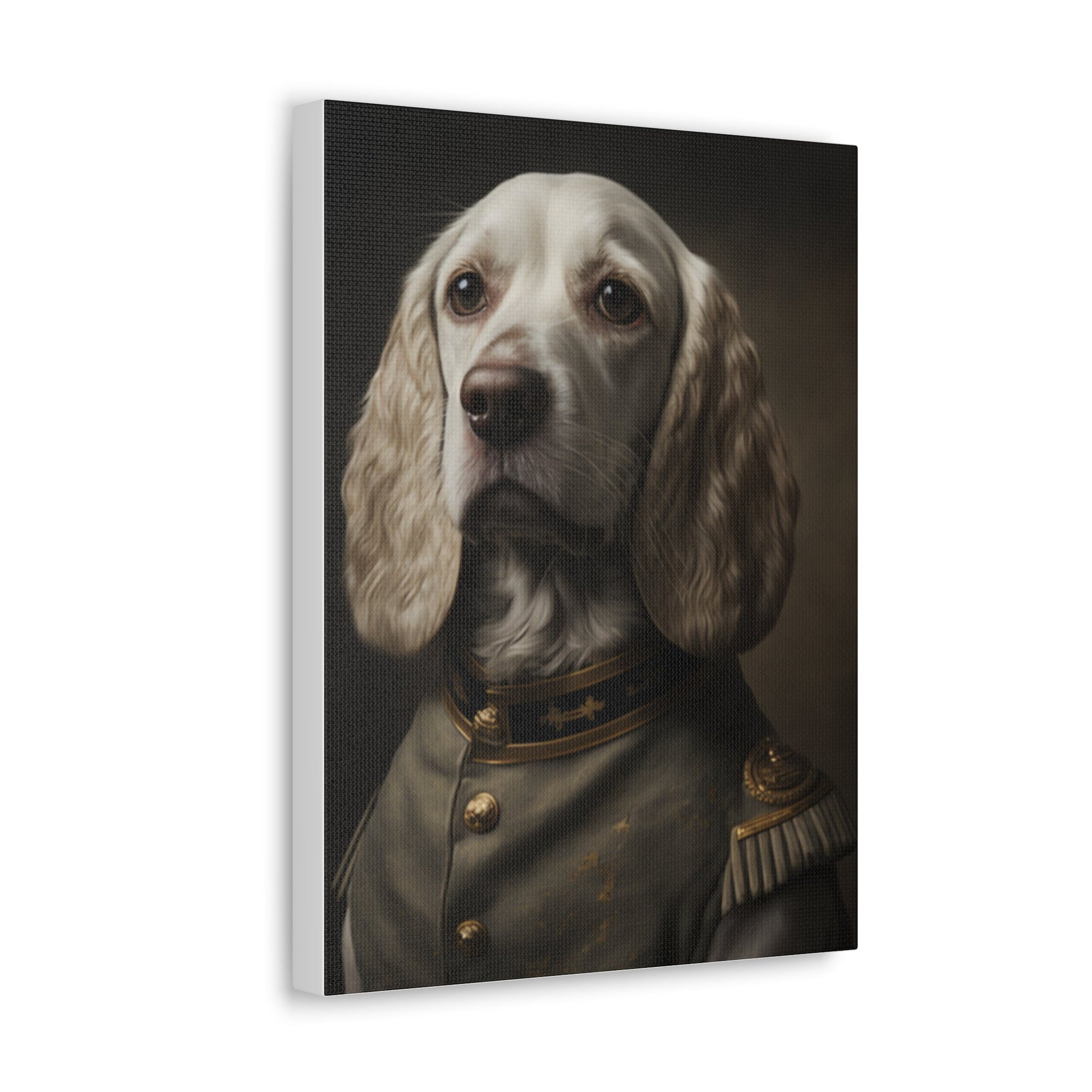 Private Paws: The Cocker Spaniel Civil War Hero Canvas Gallery Wraps-Shalav5