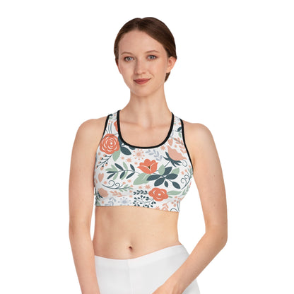 Summer Floral Sports Bra (AOP)