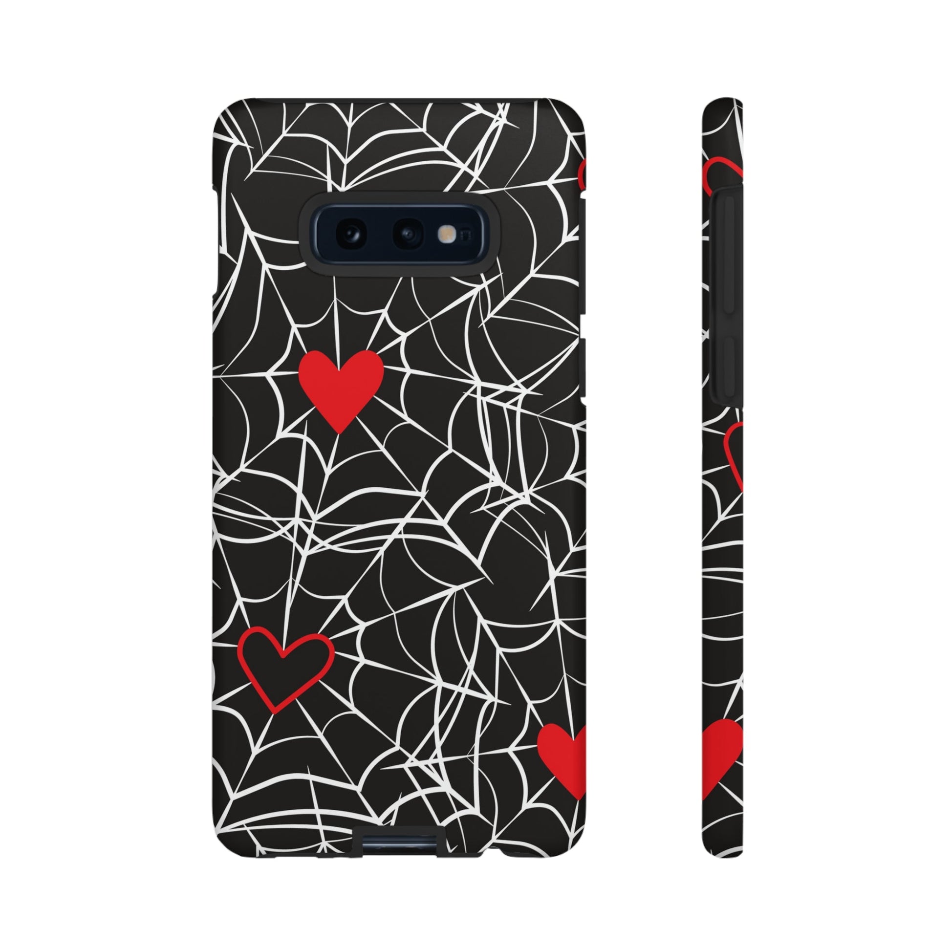 Phone Case - Spider Web Hearts Tough Cases For IPhone And Samsung
