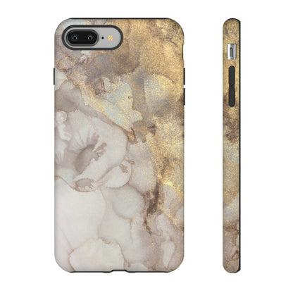 Phone Case - Golden Marble Tough Cases For IPhone , Samsung, Google