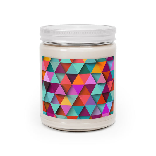 3D Triangle Label Scented Candles, 9oz-Shalav5