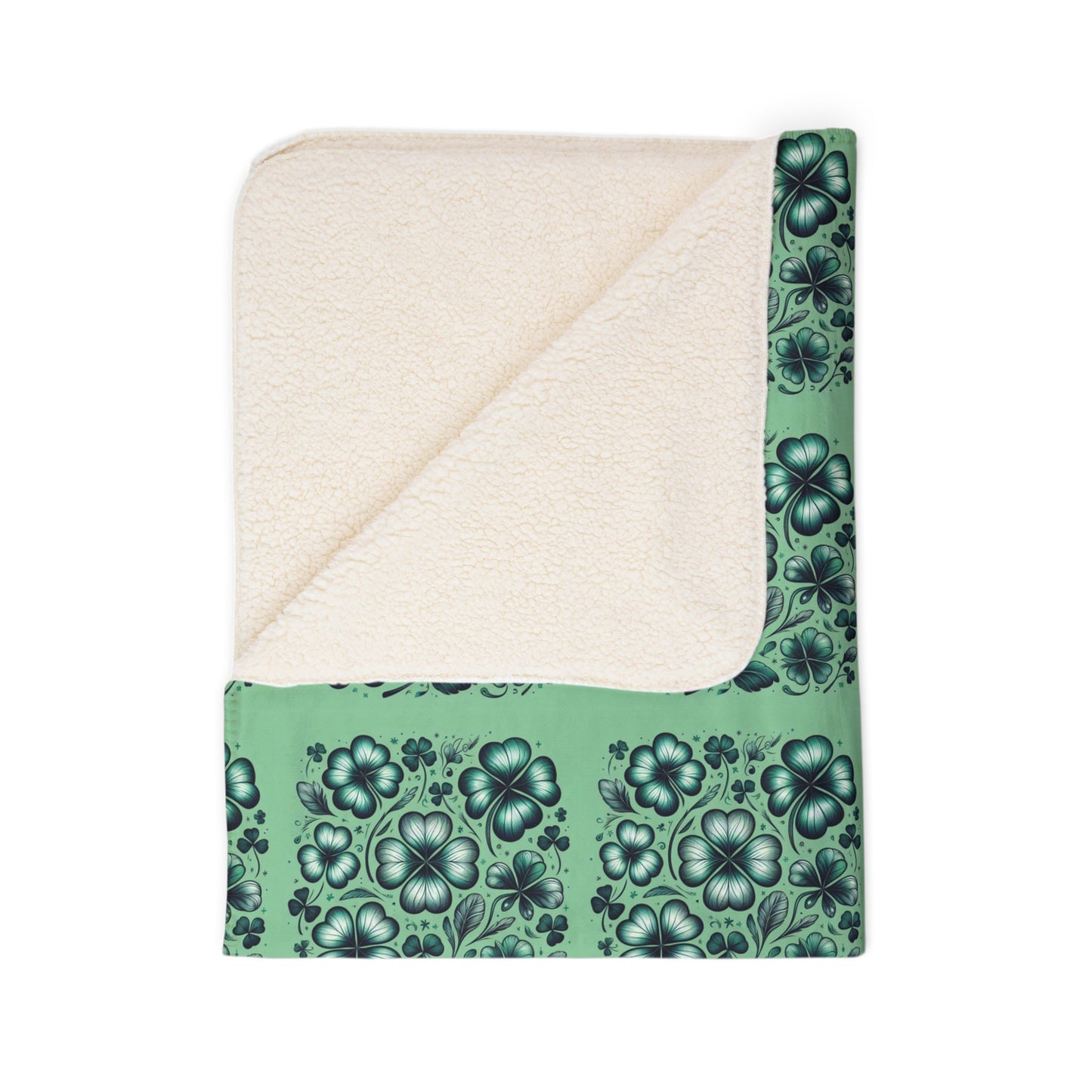 4 Clover Fleece Sherpa Blanket