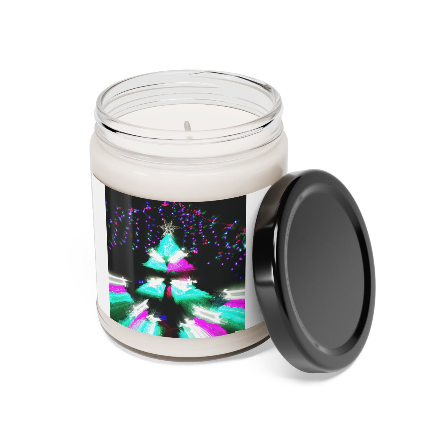 Abstract Christmas Tree Scented Soy Candle, 9oz-Shalav5