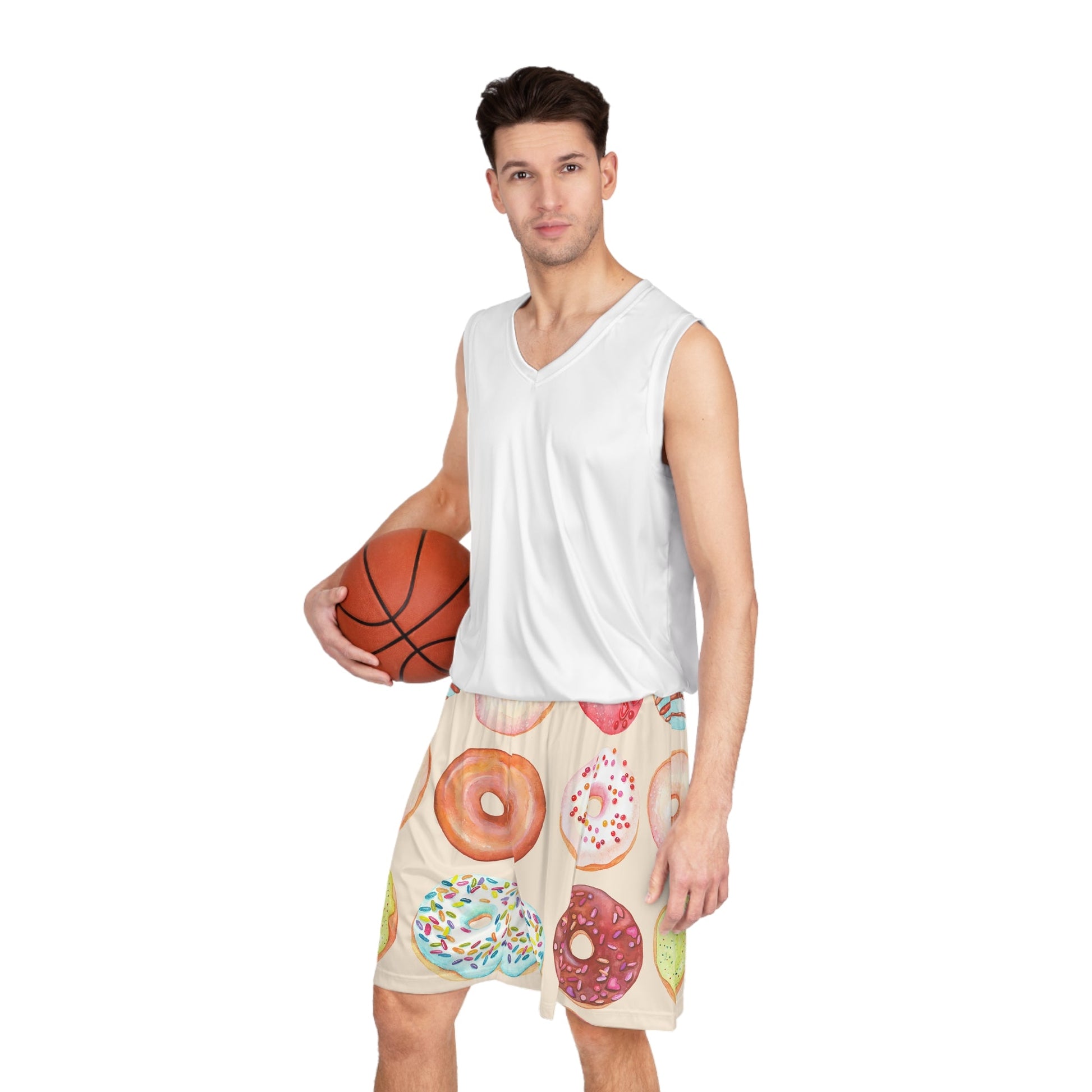 Doughnuts Basketball Shorts-Shalav5