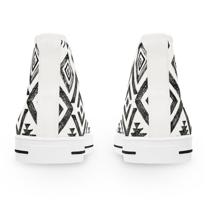Shoes - Women's Aztec Design High Top Sneakers