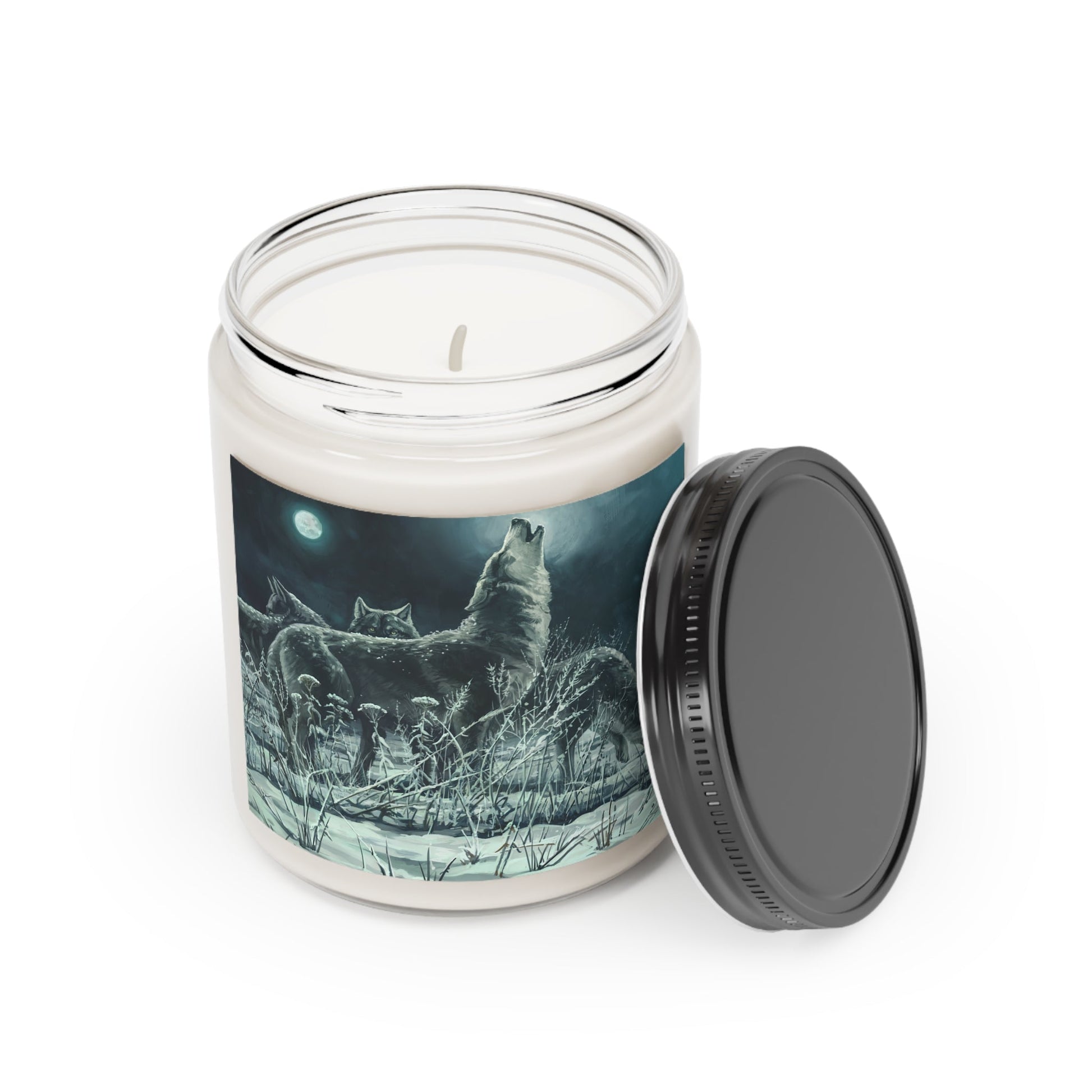 Blue Moon Wolves Scented Candle, 9oz-Shalav5