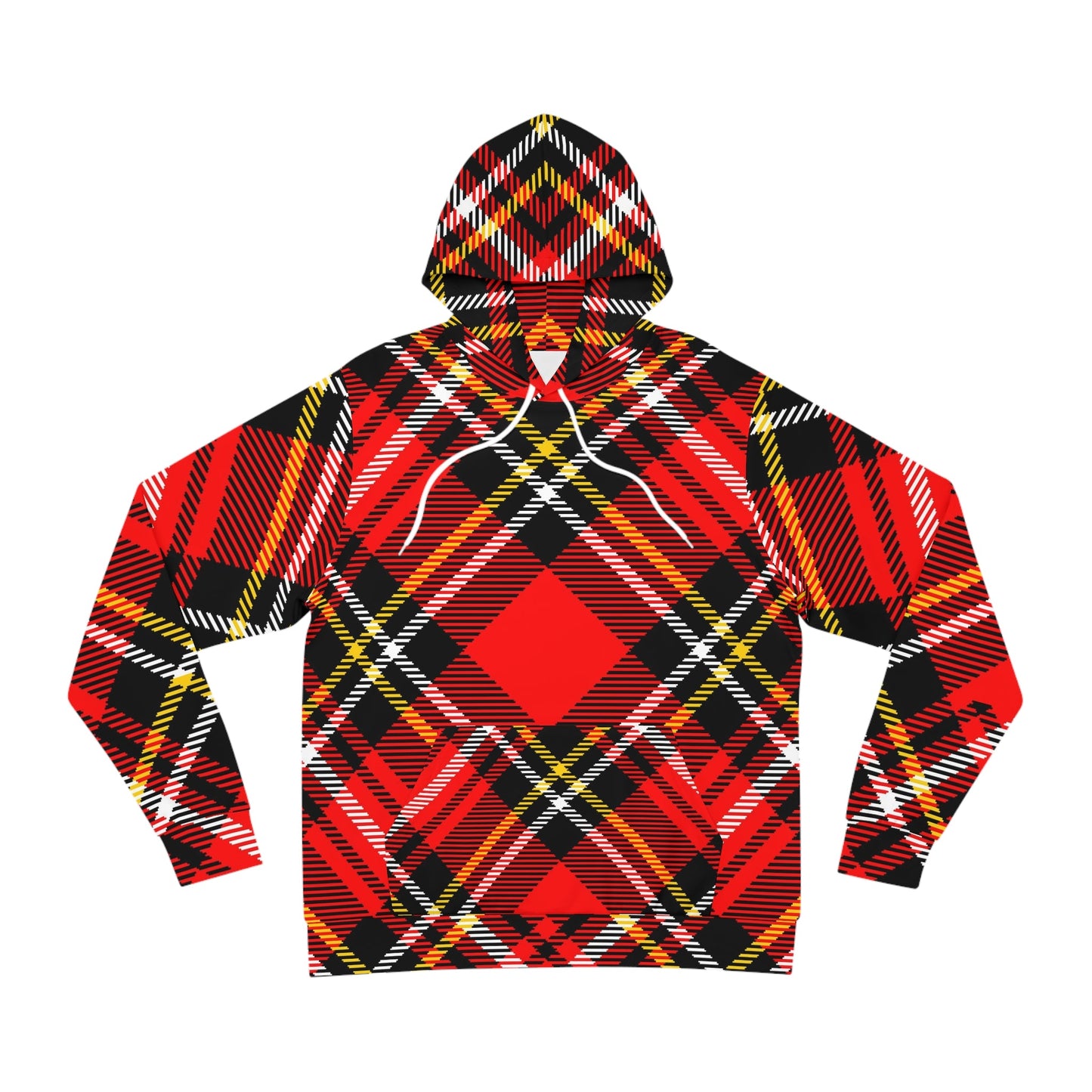 Plaid ZigZag Fashion Hoodie-Shalav5