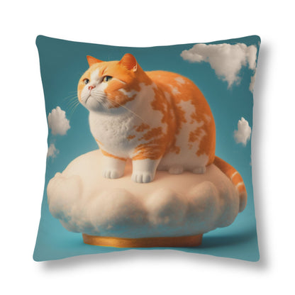 Ginger Cat On the Pedestal Floor Pillow Waterproof Pillows-Shalav5