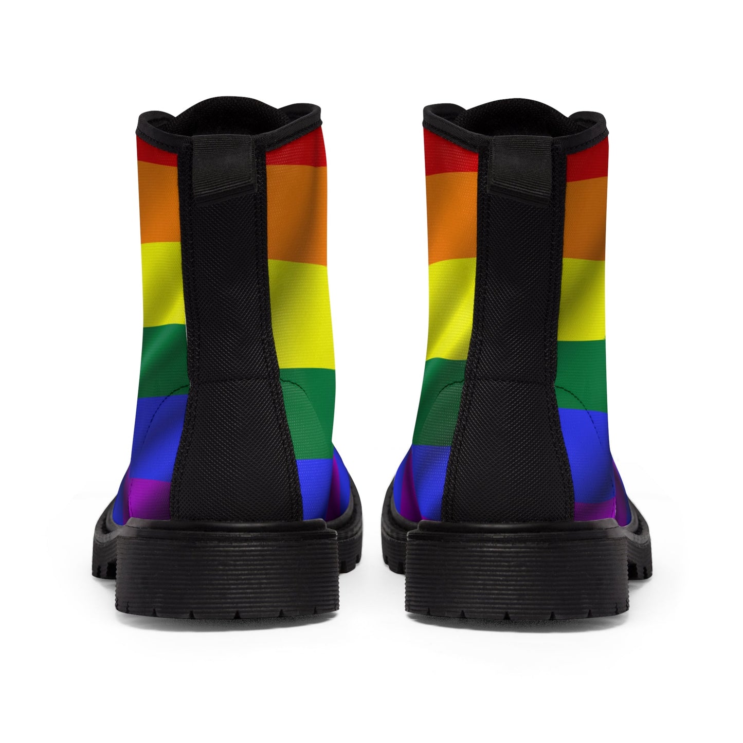 Shoes - Women's Pride Rainbow Unisex Canvas Boots