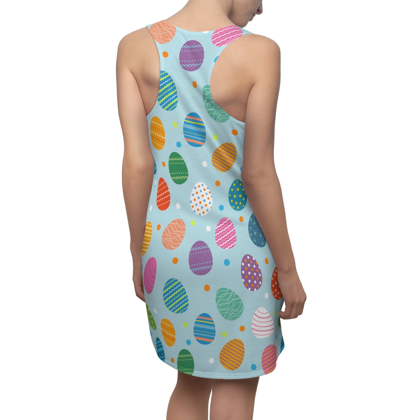 All Over Prints - Women's Cut & Sew Racerback Dress  Easter Egg