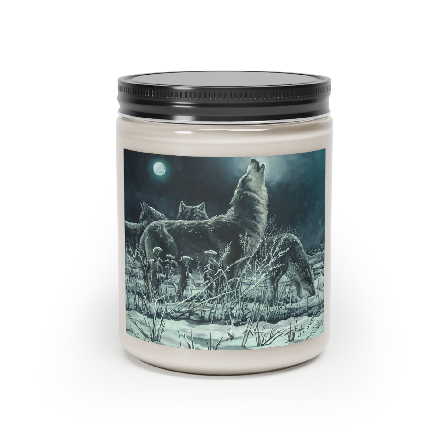 Blue Moon Wolves Scented Candle, 9oz-Shalav5