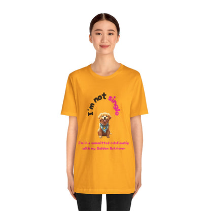 I just Love Golden Retrievers Unisex Jersey Short Sleeve Tee