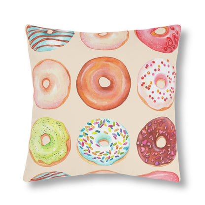 Colorful Glazed Doughnut Waterproof Pillows-Shalav5