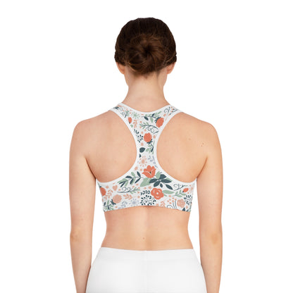 Summer Floral Sports Bra (AOP)