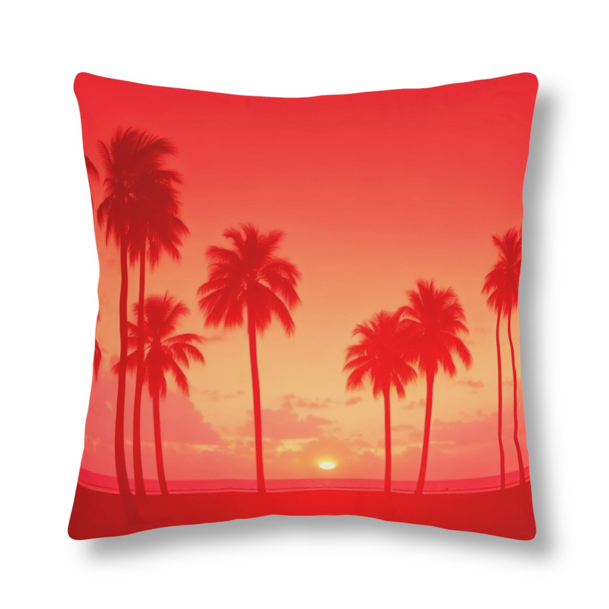 Home Decor - Red Sunset Waterproof Pillows