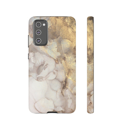 Phone Case - Golden Marble Tough Cases For IPhone , Samsung, Google