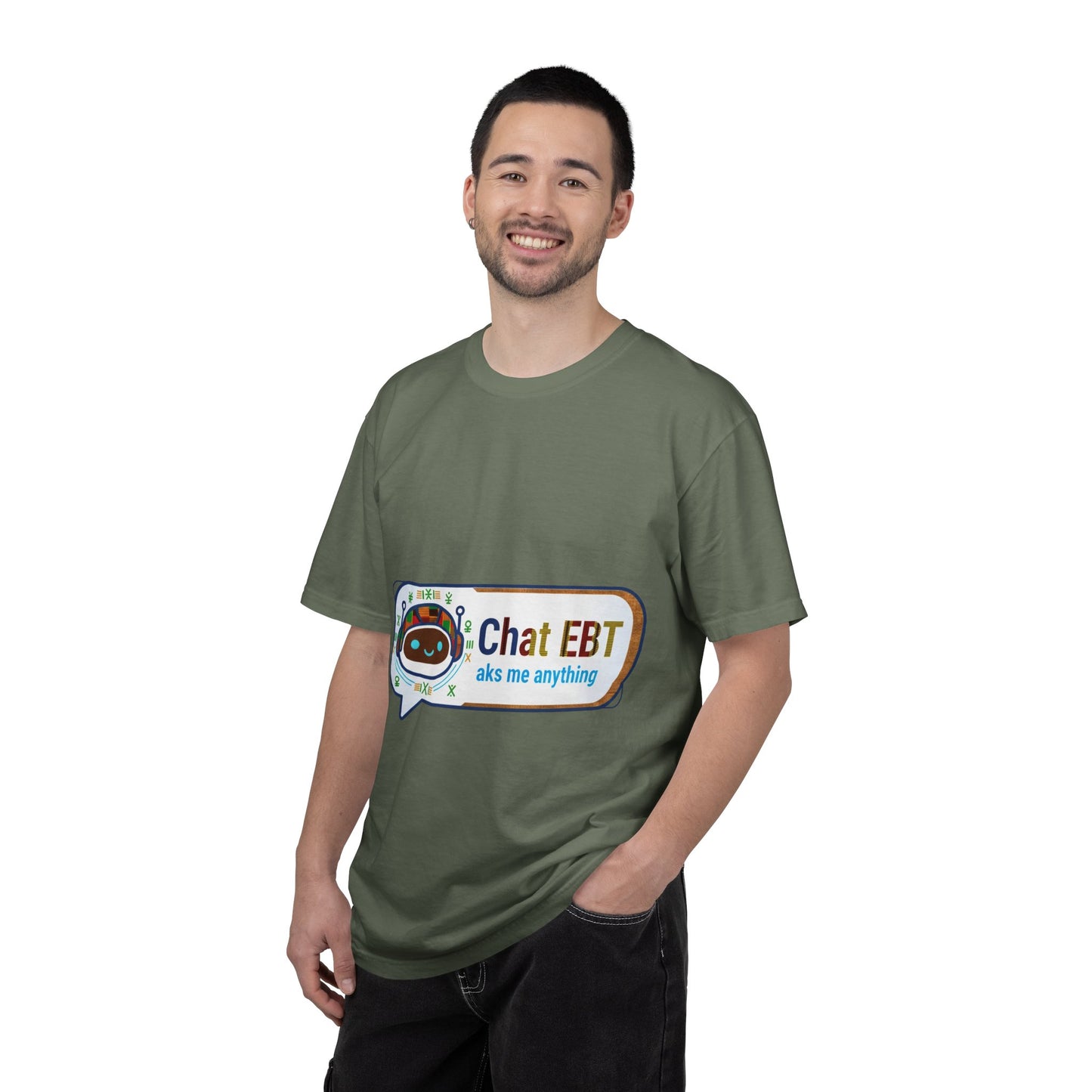 Chat EBT asks me anything T-shirt | chatbot logo tee