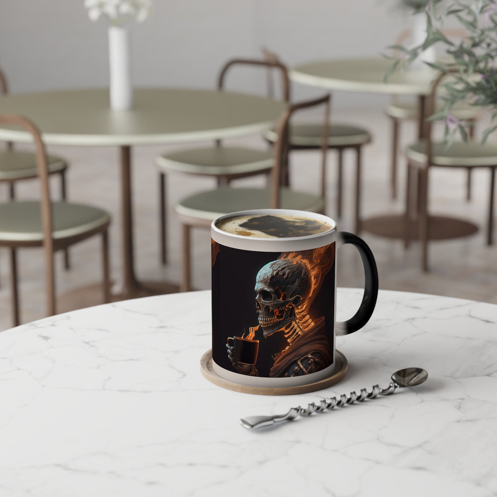 Mug - Smoking Hot Coffee Color-Changing Mug, 11oz